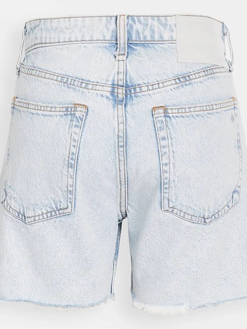 Rag & Bone Maya High-Rise Denim Cut Off Shorts Nevada Blue Light Wash - Picture 2 of 4